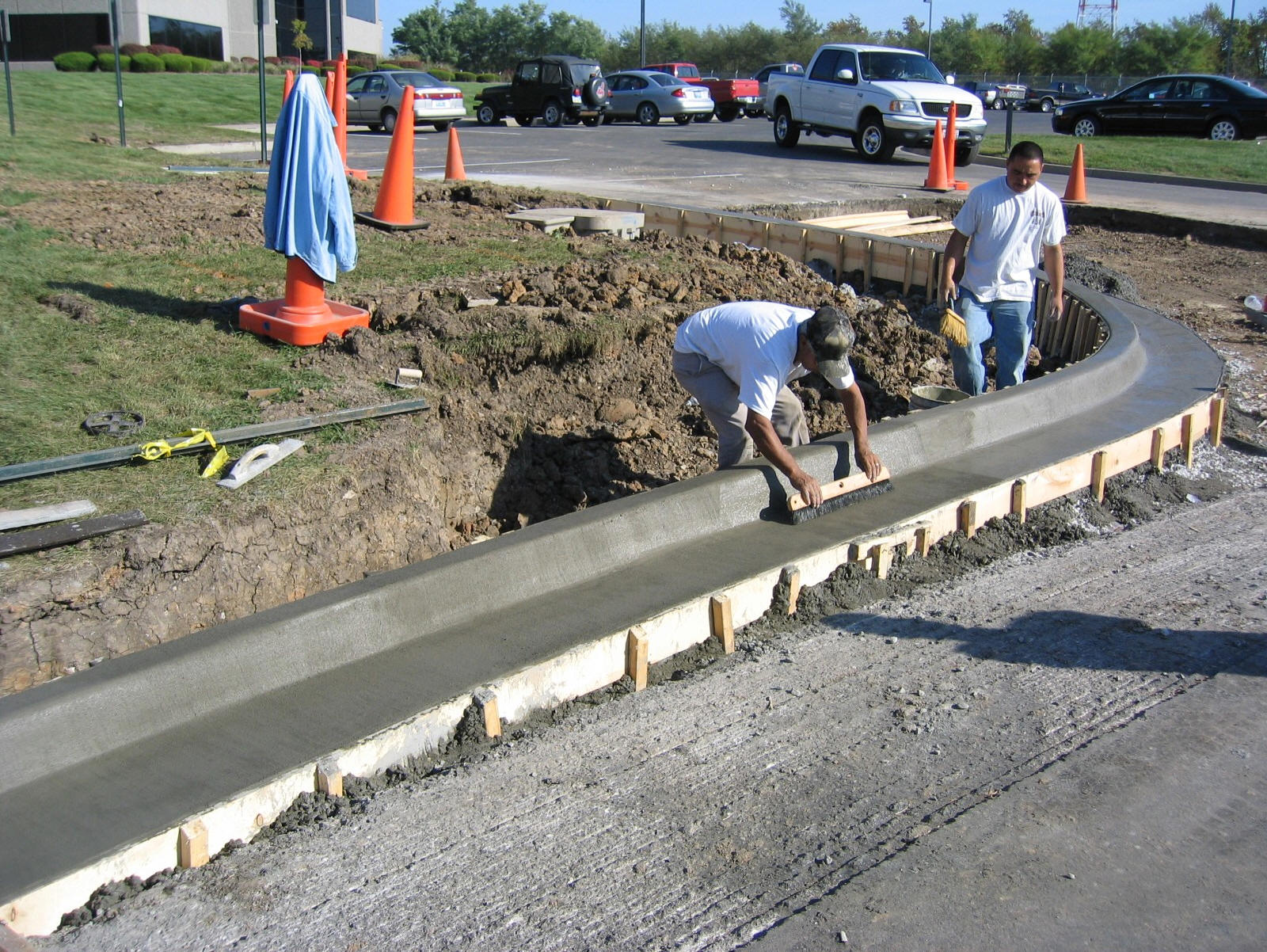 Hand-Finished Curb